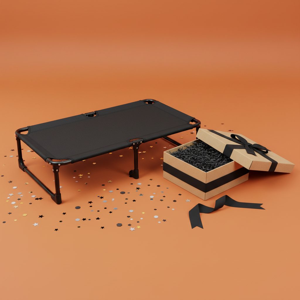 TrailRest Pro gift presentation on burnt orange background