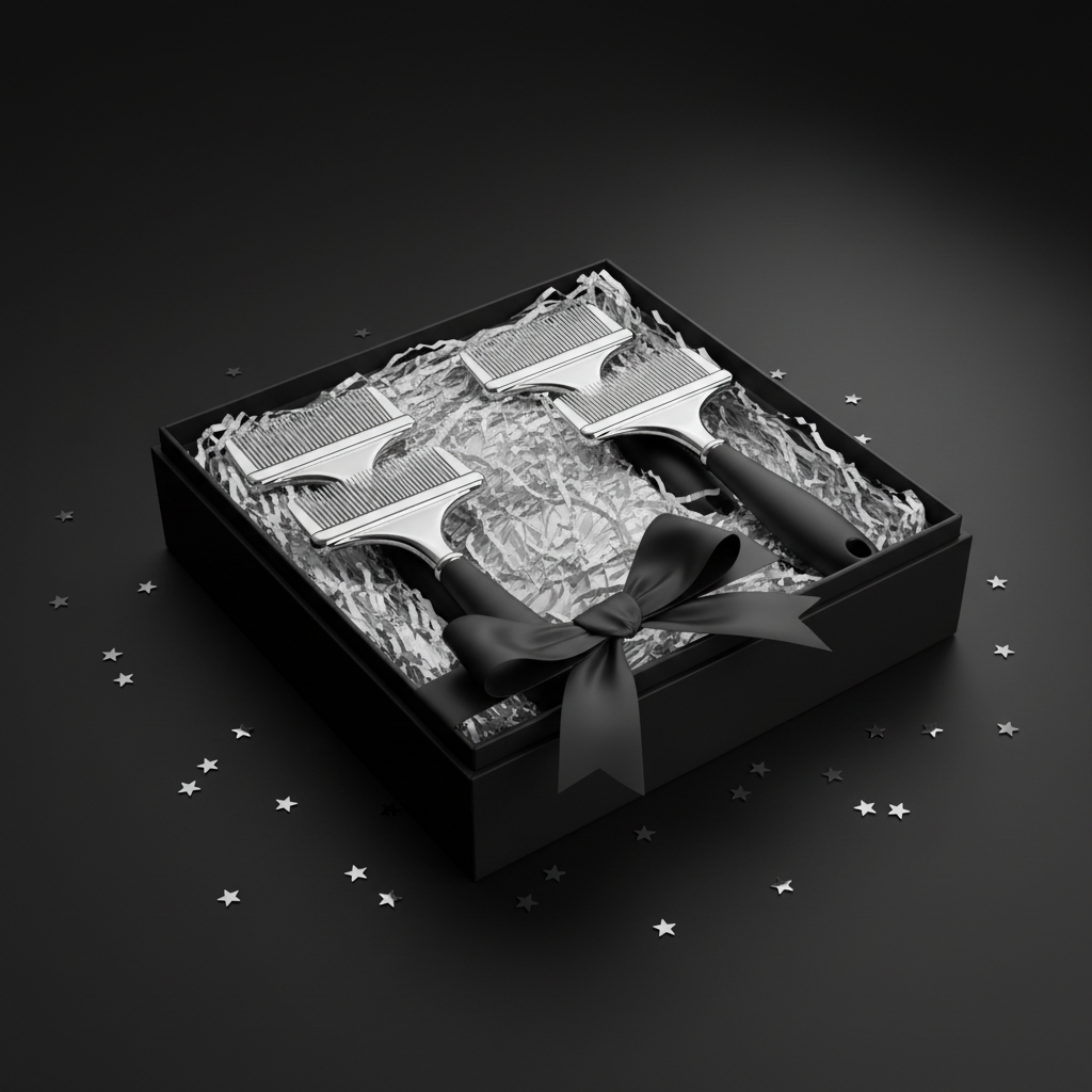 ComboSet Pro gift presentation on matte black background