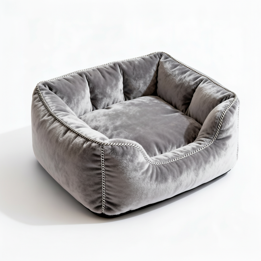 VelvetThrone Luxury Pet Sofa Bed on pure white background
