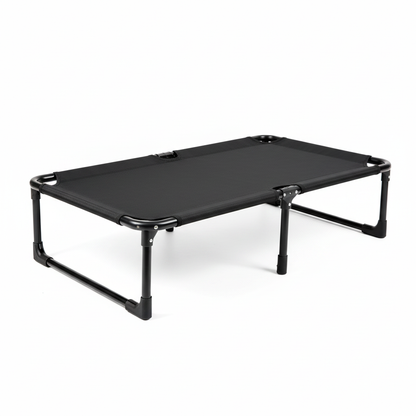 TrailRest Pro Elevated Pet Cot Bed on pure white background