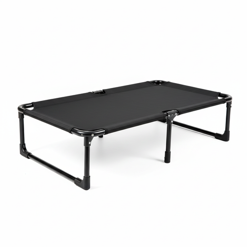 TrailRest Pro Elevated Pet Cot Bed on pure white background