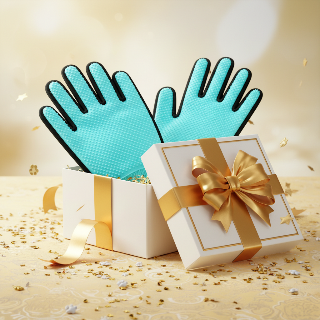 FurSoft Pro gift presentation on yellow gold background